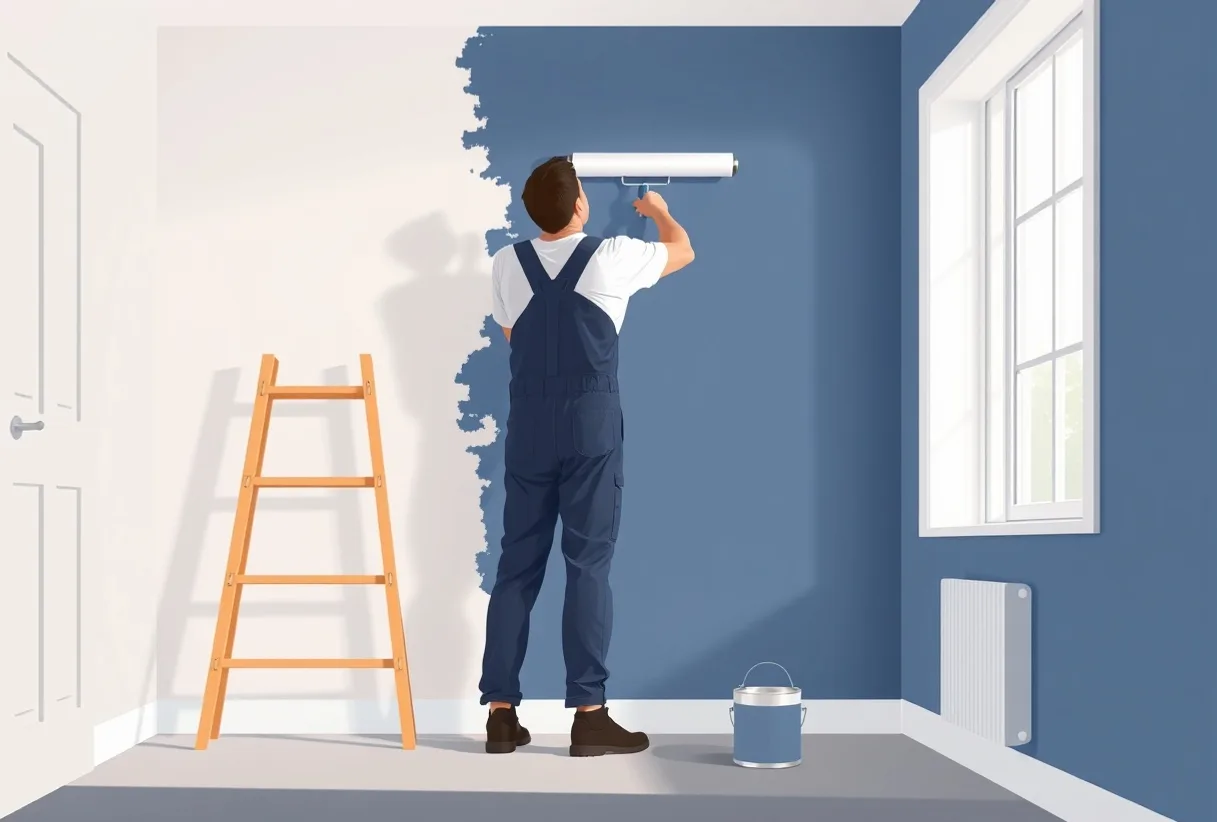 Peintre Pia 66380 en intervention sur un chantier